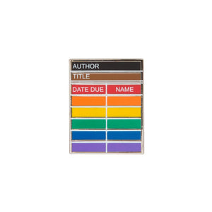 Pride Library Card Pin