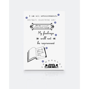 Pride and Prejudice Temporary Tattoos