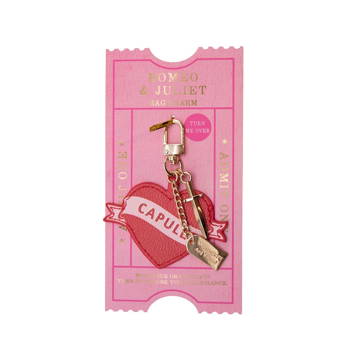 Romeo and Juliet Bag Charm