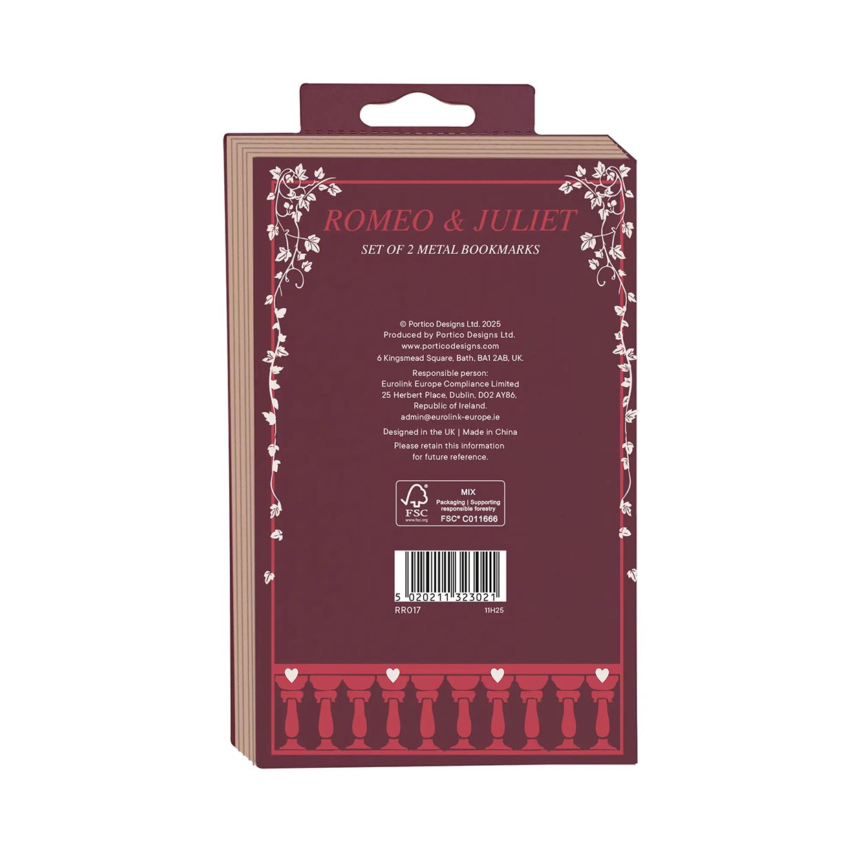 Romeo and Juliet Metal Bookmark Set