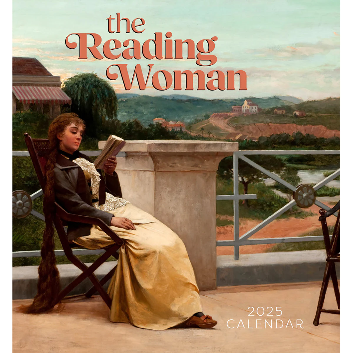 Reading Woman 2025 Mini Calendar Front Cover