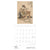 Reading Woman 2025 Wall Calendar Inside View