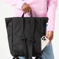 Roll Top Backpack Black