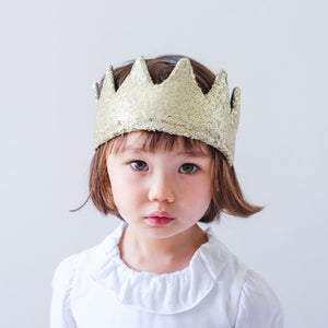 Gold Sequin Crown