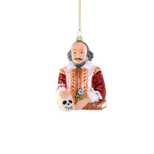 Shakespeare Glass Decoration