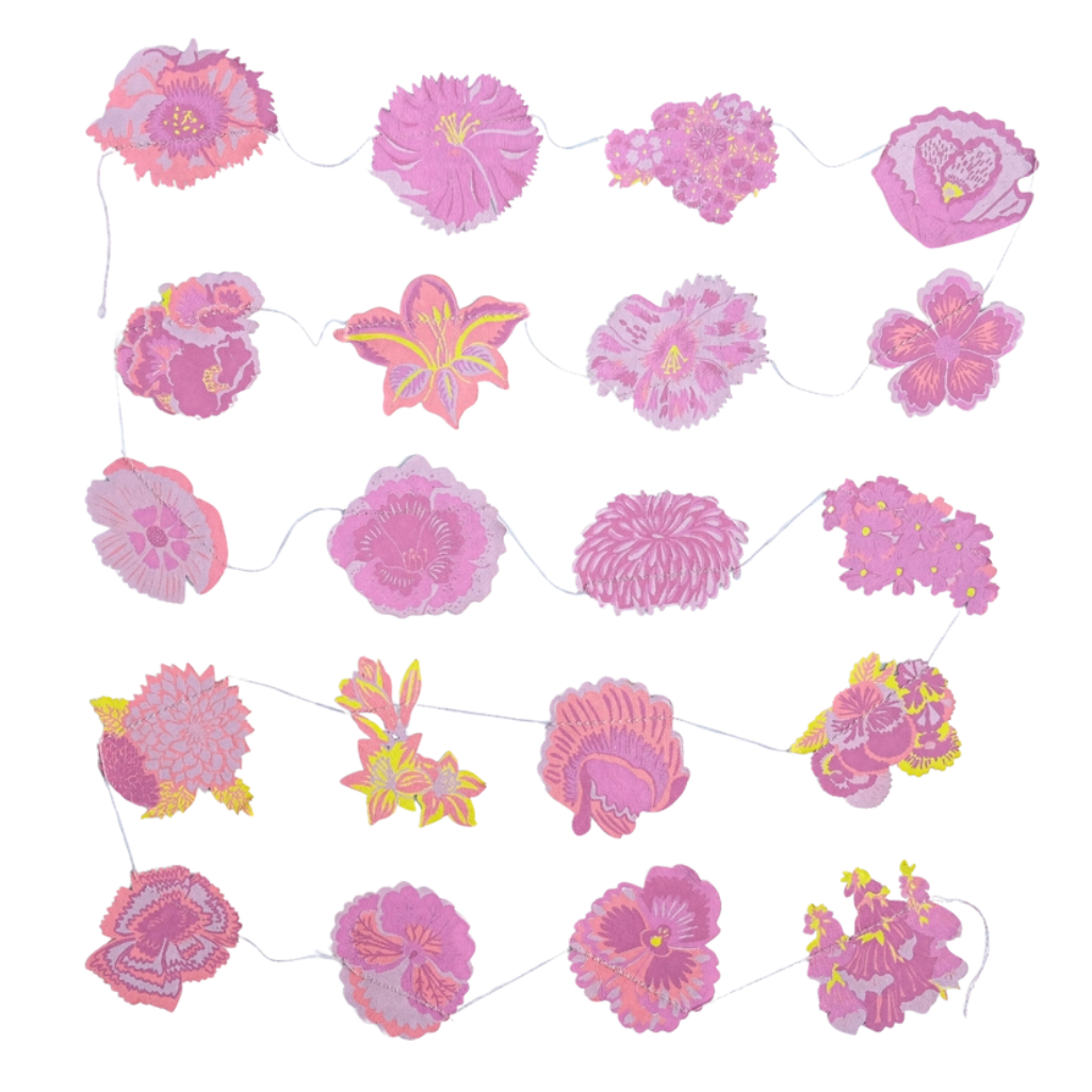 Spring Garden Sewn Garland full garland