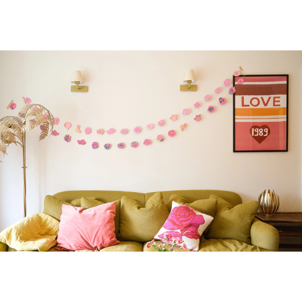 Spring Garden Sewn Garland lifestyle shot