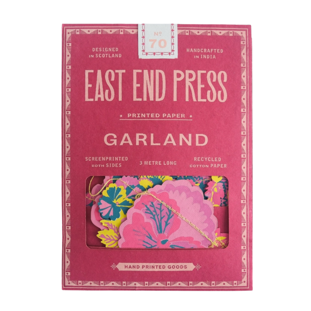 Summer Garden Sewn Garland in packaging
