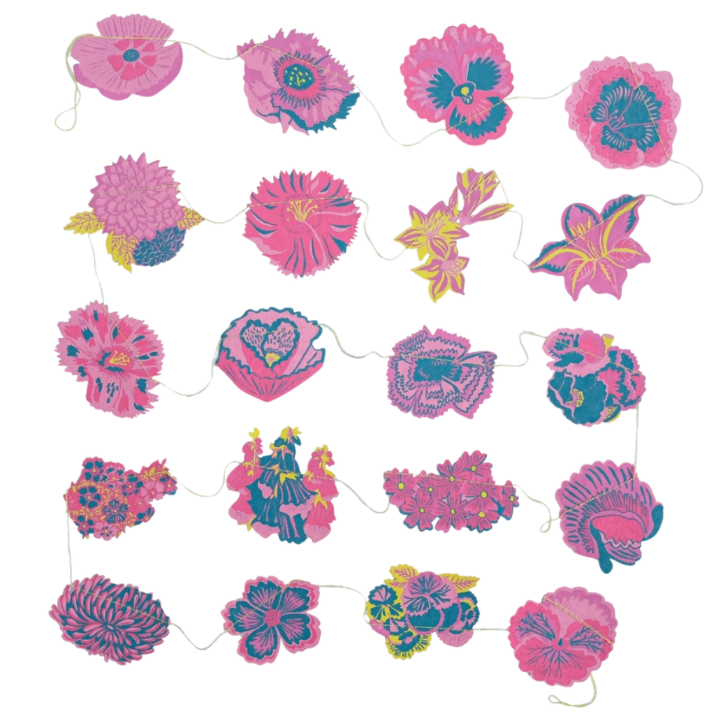 Summer Garden Sewn Garland full garland