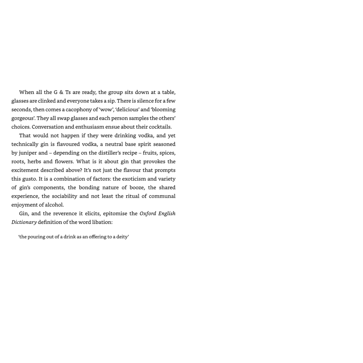 The Philosophy of Gin
