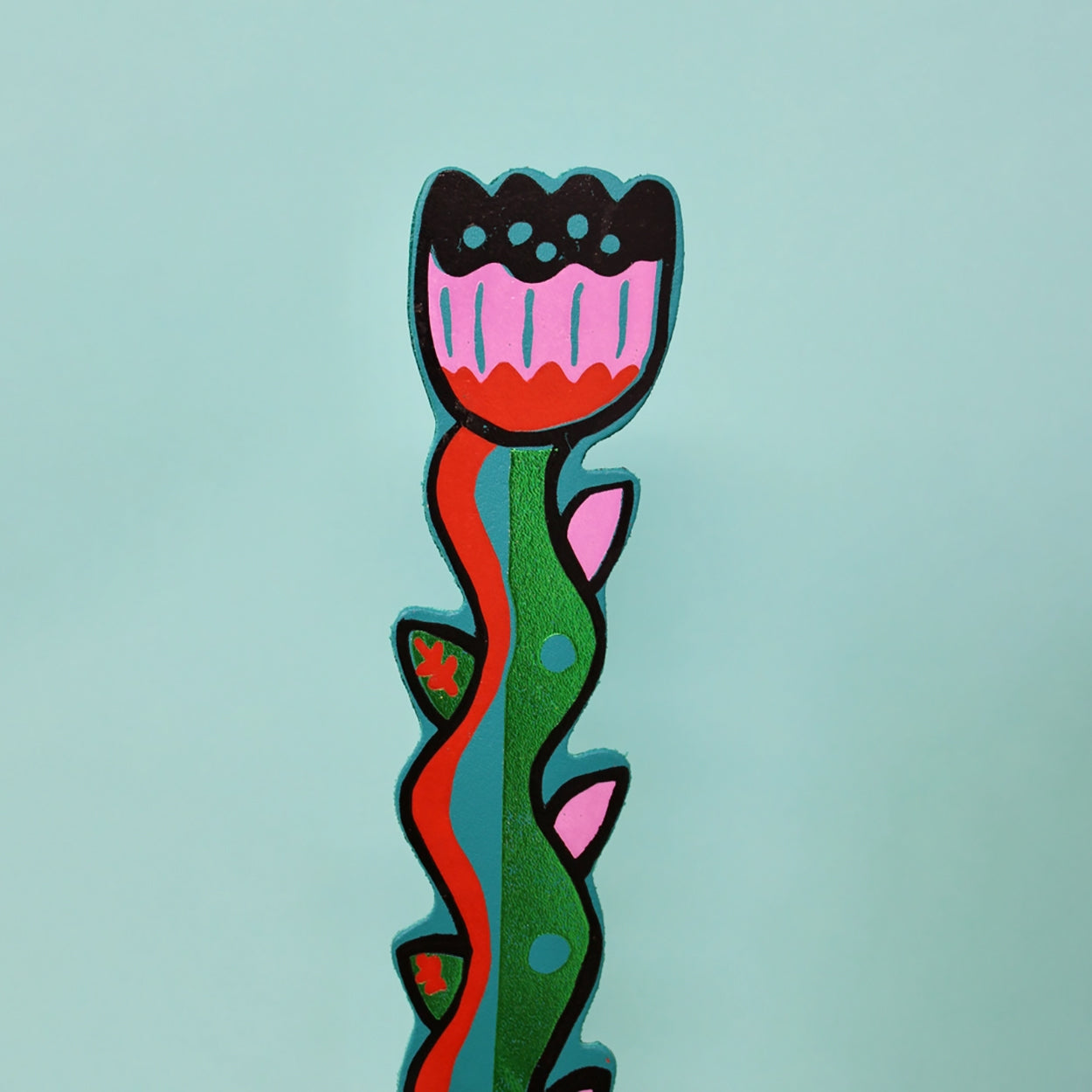 Turquoise Tulip Bookmark