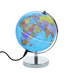 World globe with stand and usb cable