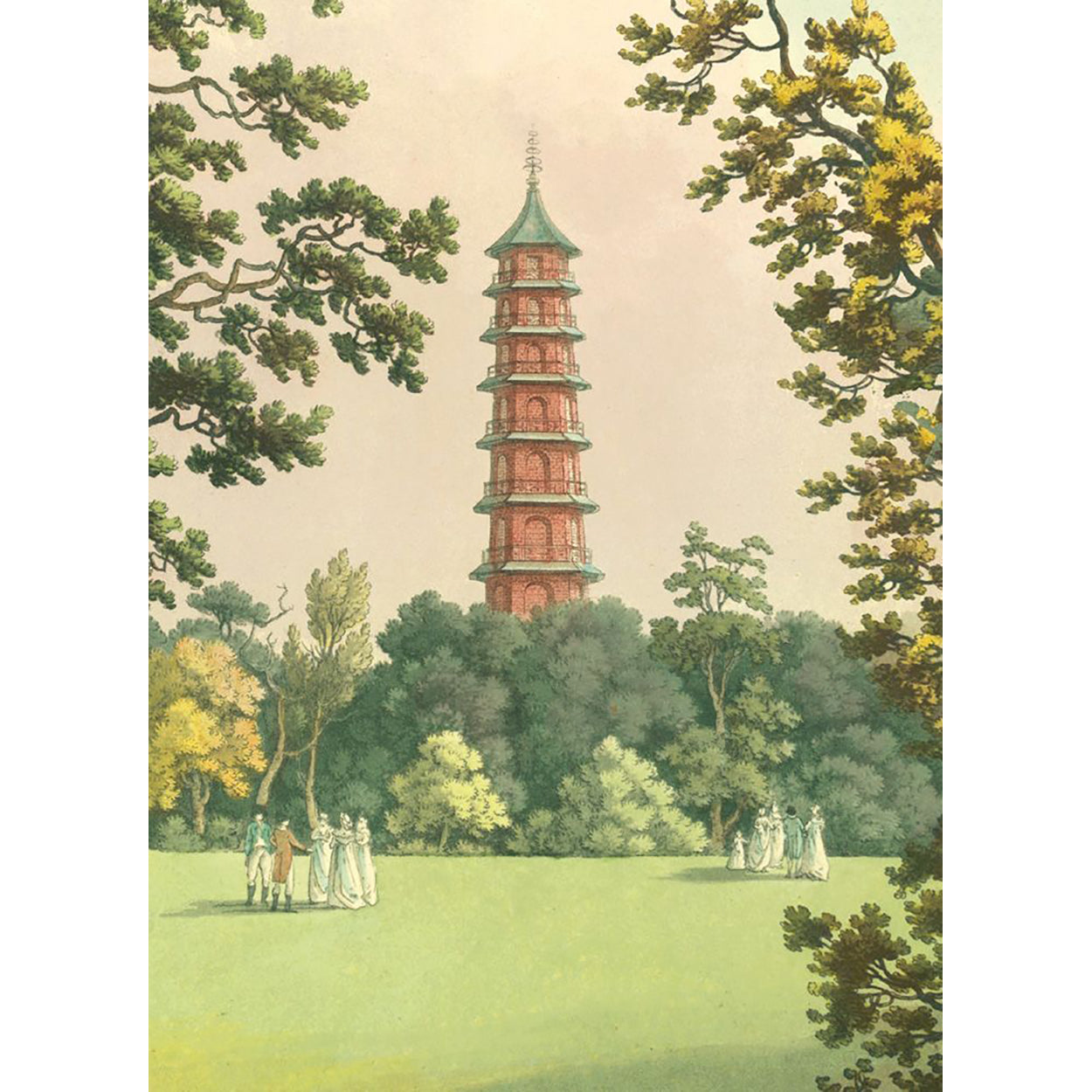 A View in Kew Gardens Card