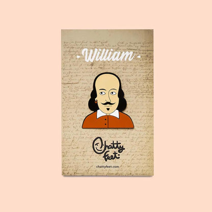 William Shakespeare Enamel Pin