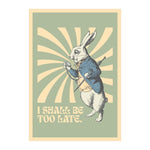 White Rabbit Tea Towel