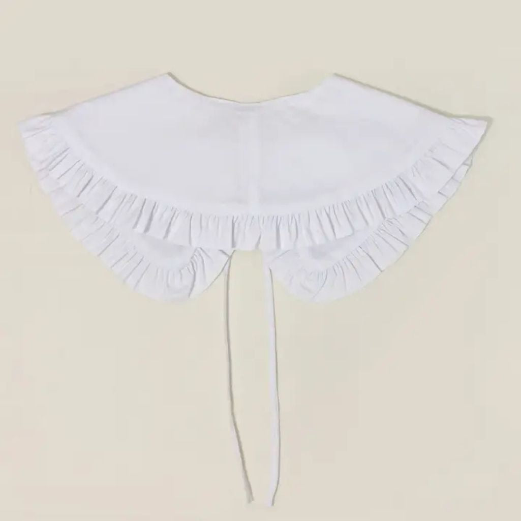 White Frill Detachable Collar back