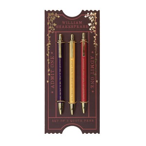 Shakespeare Pen Set