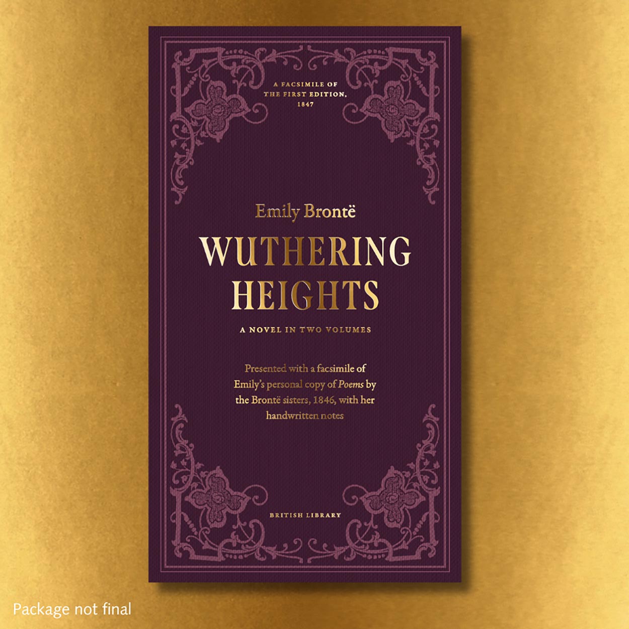 Facsimile presentation box of 'Wuthering Heights' by Emily Bronté 