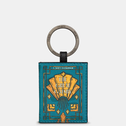 Great Gatsby Keyring vegan Leather front