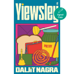 Book cover of 'Viewsley' by Daljit Nagra with colorful illustrations and a blue border.