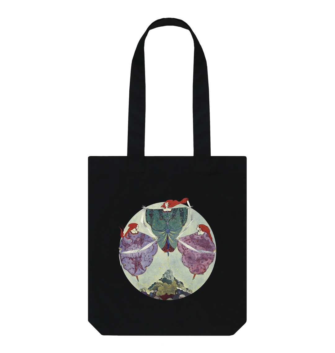 Black The Elf Hill Tote Bag