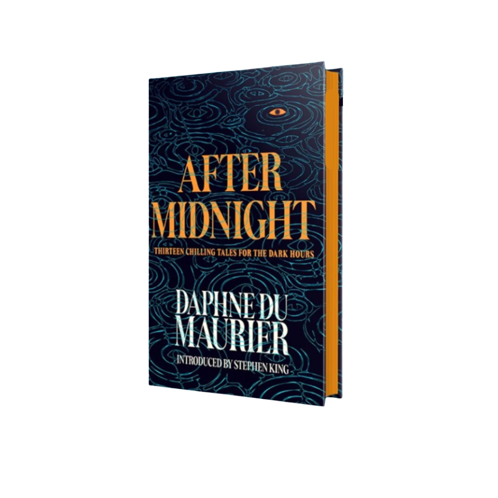 Book titled 'After Midnight' by Daphne du Maurier on a white background