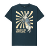 I shall be too late. White Rabbit T-shirt - Denim Blue