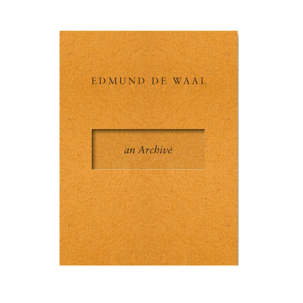 Orange book cover with 'Edmund de Waal' and 'an Archive' text