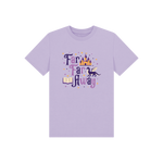Soft Lilac Printed Kids T-Shirt Front