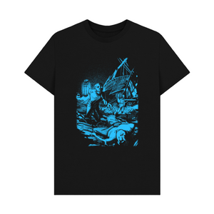Black Printed T-shirt Phantoms of Kernow
