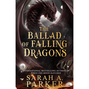 Book cover of 'The Ballad of Falling Dragons' with a dragon illustration.