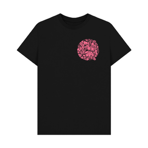 Black Printed T-shirt haunted vintage