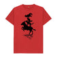 Red Bremen Town Musicians in black T-shirt