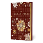 Decorative book titled 'The Book of Enoch' with floral patterns on a white background