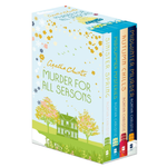 Box set of Agatha Christie books titled 'Murder for All Seasons' on a white background