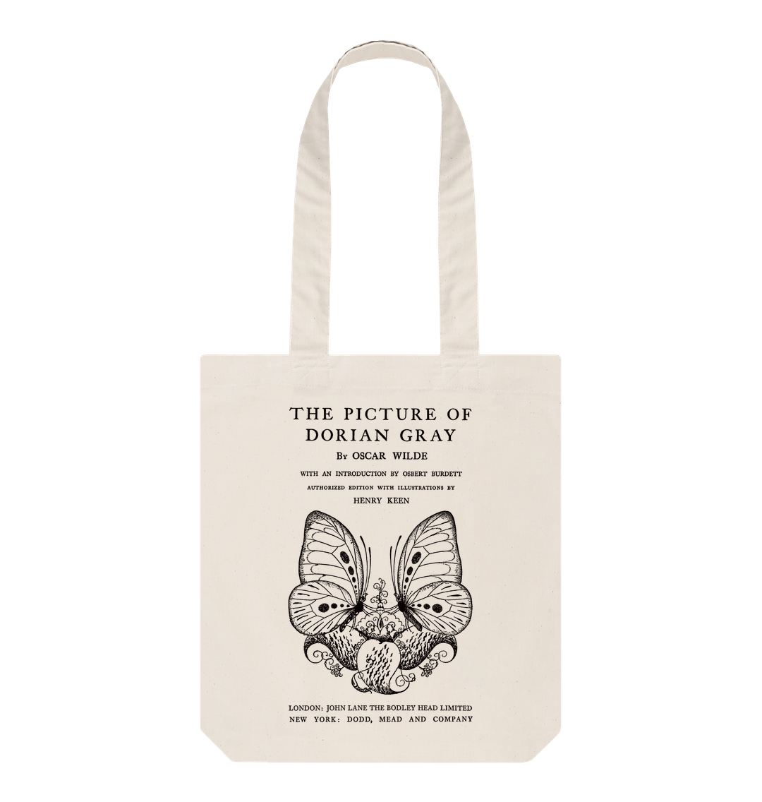 Natural The Picture of Dorian Gray in black Tote Bag