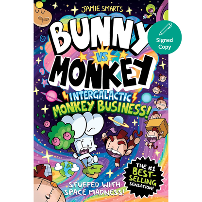 
Bunny vs Monkey: Intergalactic Monkey Business! (Hardback)