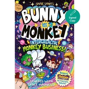 Bunny vs Monkey: Intergalactic Monkey Business! (a Phoenix Comic Book): Winner of the British Book Award for Best Graphic Novel
by Jamie Smart (Author)  Format: Paperback