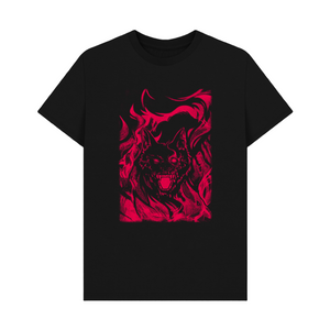 Black Printed T-shirt Ghost Slayer