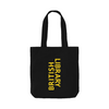 British Library Tote Bag Yellow - Black