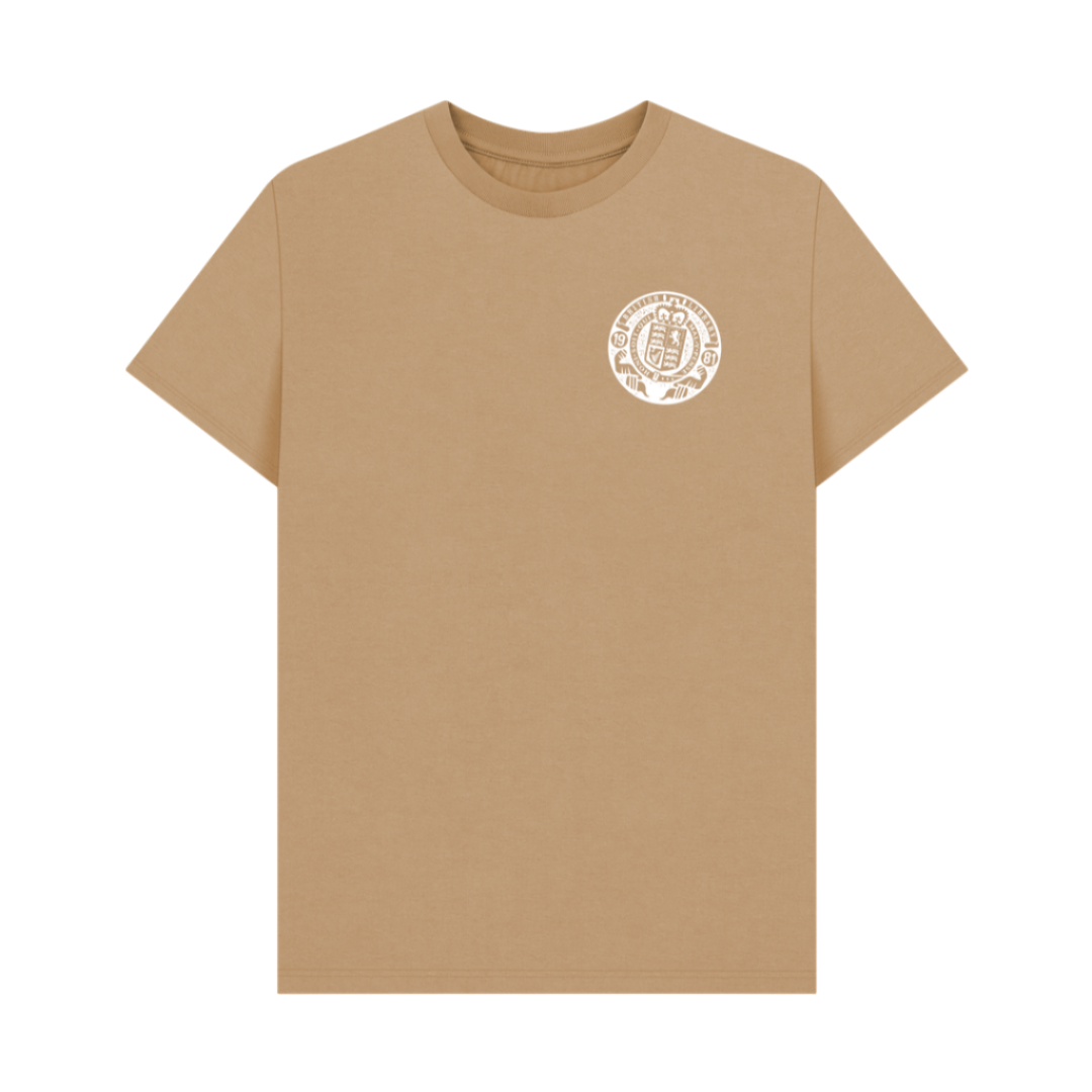 Sand  British Library Stamp Printed T-shirt