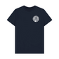 Navy  British Library Stamp Printed T-shirt