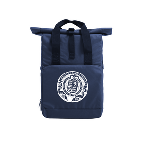 Navy British Library Stamp Backpack