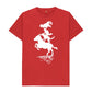 Red Bremen Town Musicians in white T-shirt