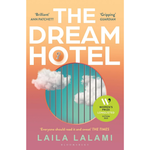 Book cover of 'The Dream Hotel' by Laila Lalami with a colorful design and text.