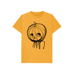 Mustard Jack Pumpkinhead in black Kids T-Shirt