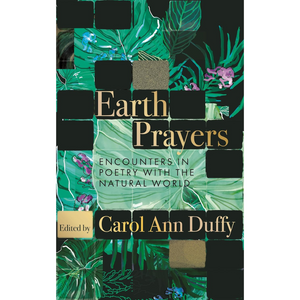 Book cover of 'Earth Prayers' with green leafy design and text.