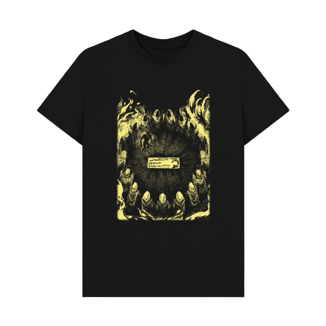 Black Printed T-shirt Randalls Round