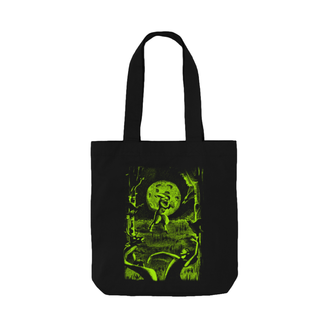 Black Printed Bag Horned God