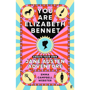 Book cover of 'You Are Elizabeth Bennet' with colorful design and text.